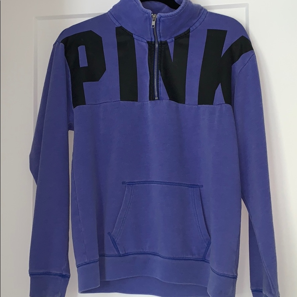 Pink zip up sweatshirt